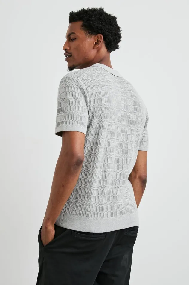 Rails TShirts and Thermals Men NATHAN POLO SHIRT Concrete Melange