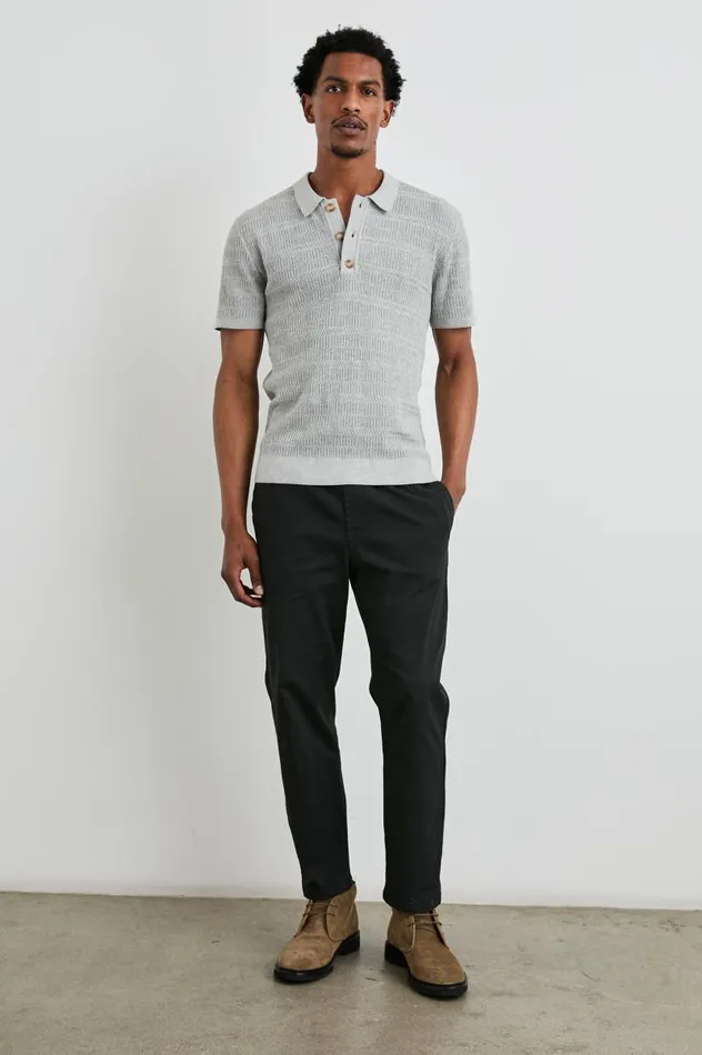 Rails TShirts and Thermals Men NATHAN POLO SHIRT Concrete Melange
