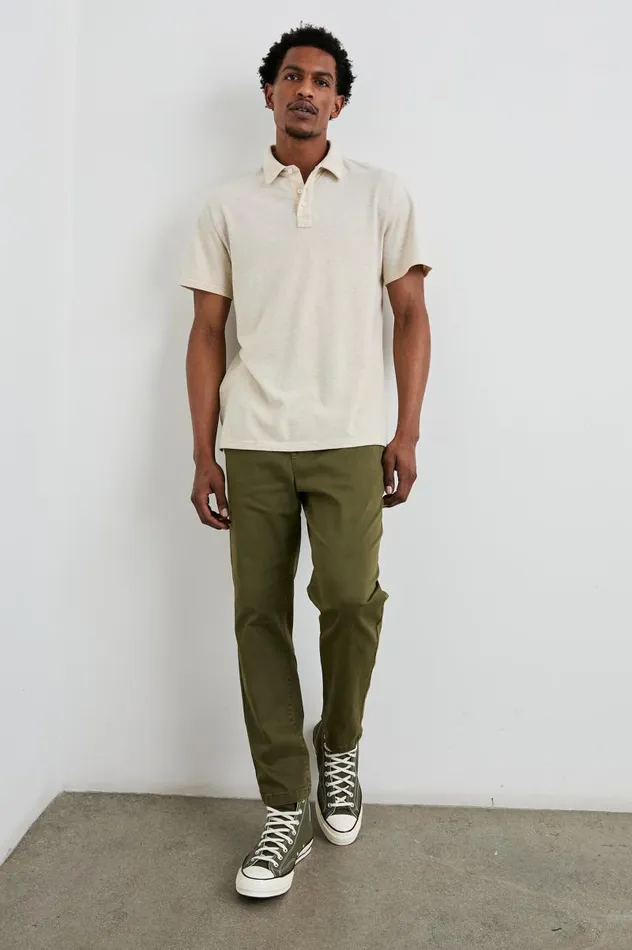 Rails TShirts and Thermals Men SEBASTIAN POLO SHIRT Oat Heather