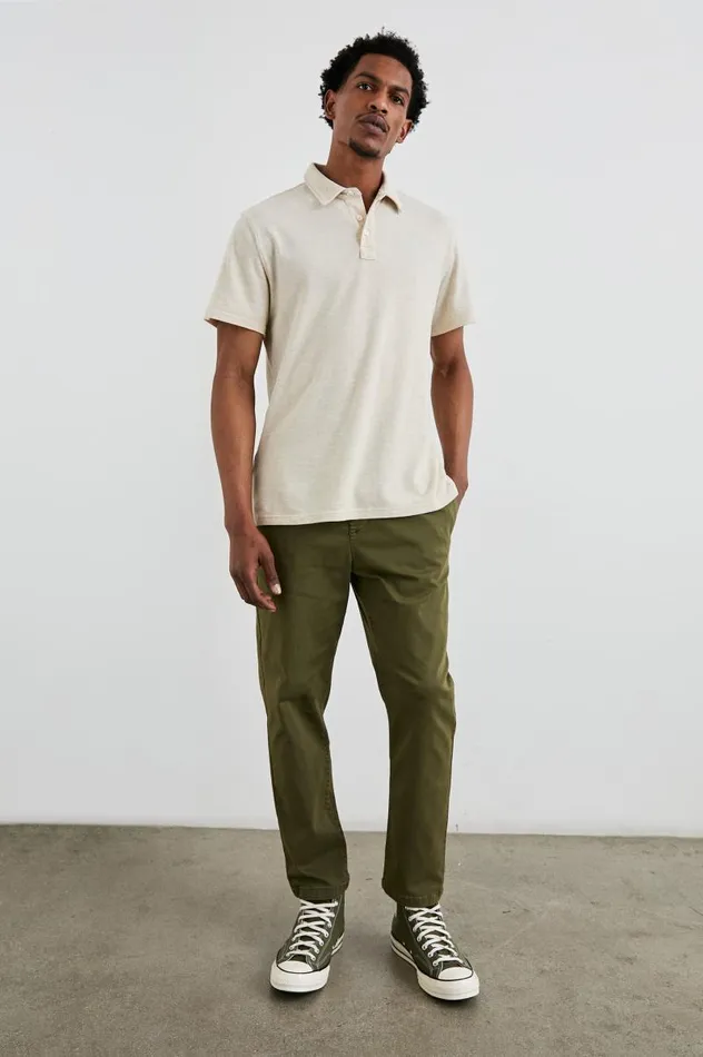 Rails TShirts and Thermals Men SEBASTIAN POLO SHIRT Oat Heather