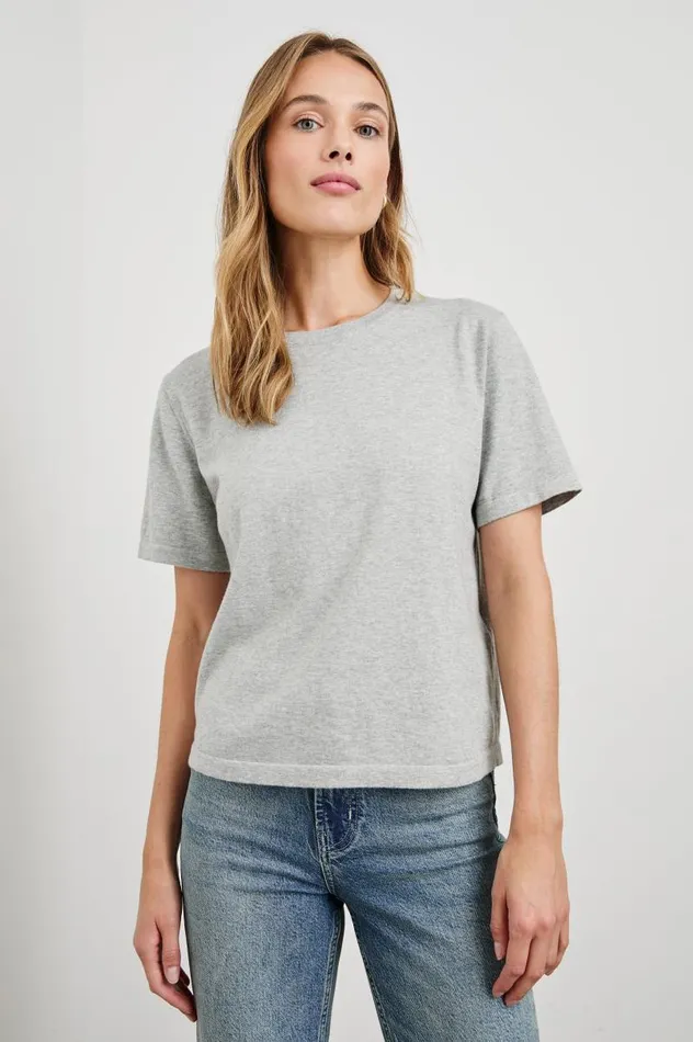 Rails Tees and Tanks Women COTTON CASHMERE TSHIRT Heather Grey