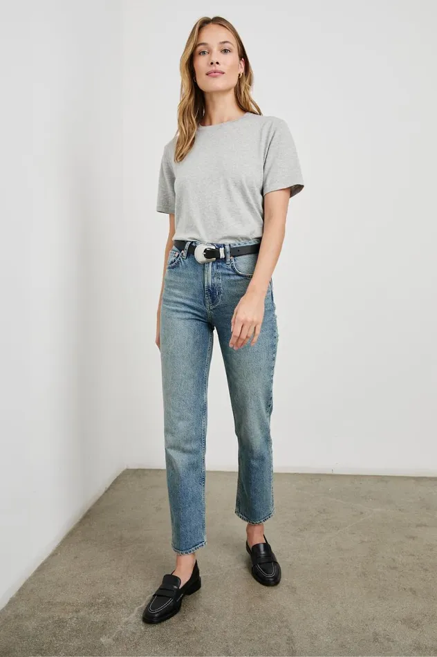 Rails Tees and Tanks Women COTTON CASHMERE TSHIRT Heather Grey