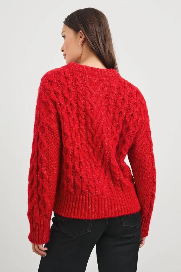 Rails Tops Women AMELIE SWEATER Scarlet