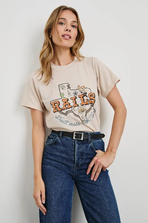 Rails Tops Women BOYFRIEND TSHIRT Rails Texas