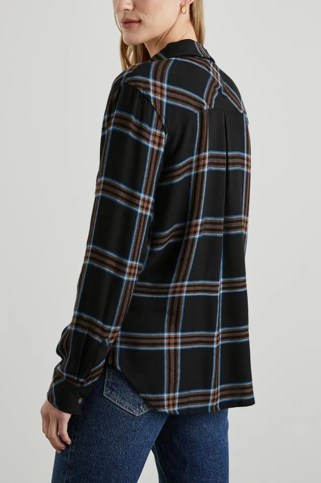 Rails Tops Women HUNTER SHIRT Cobalt Chestnut