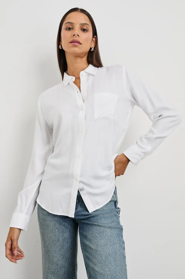 Rails Tops Women HUNTER SHIRT Ivory Check