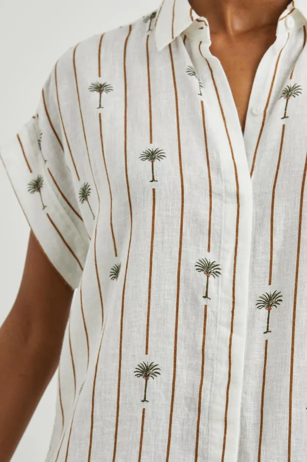 Rails Tops Women JAMIE SHIRT Stripe Palms