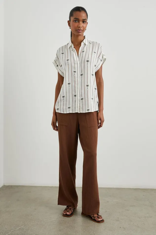 Rails Tops Women JAMIE SHIRT Stripe Palms