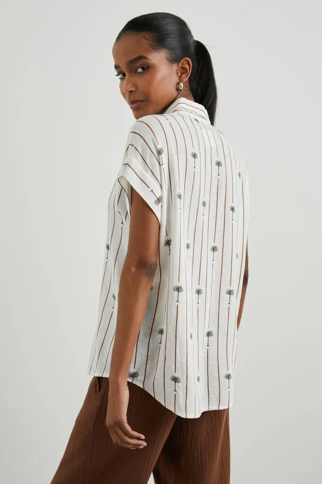 Rails Tops Women JAMIE SHIRT Stripe Palms