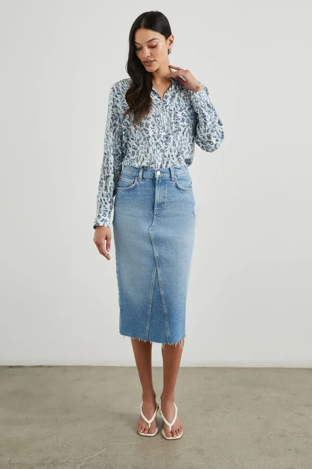 Rails Tops Women JOSEPHINE SHIRT Blue Abstract