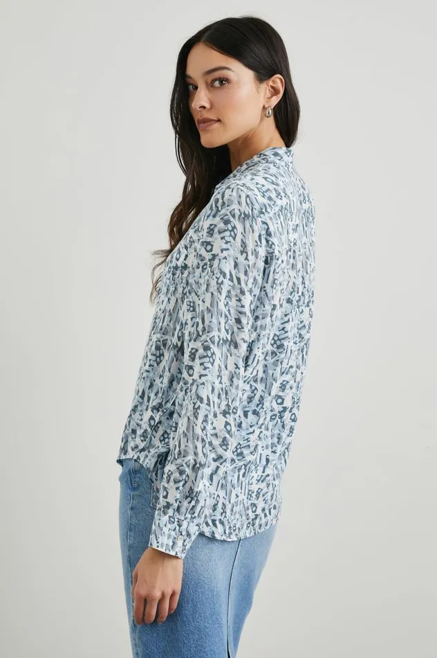 Rails Tops Women JOSEPHINE SHIRT Blue Abstract