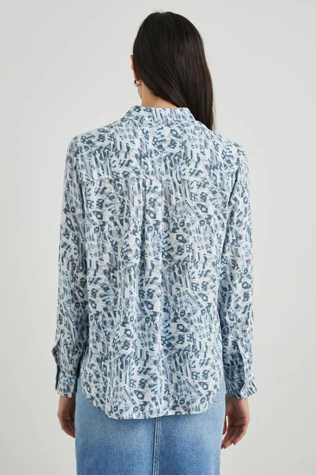 Rails Tops Women JOSEPHINE SHIRT Blue Abstract