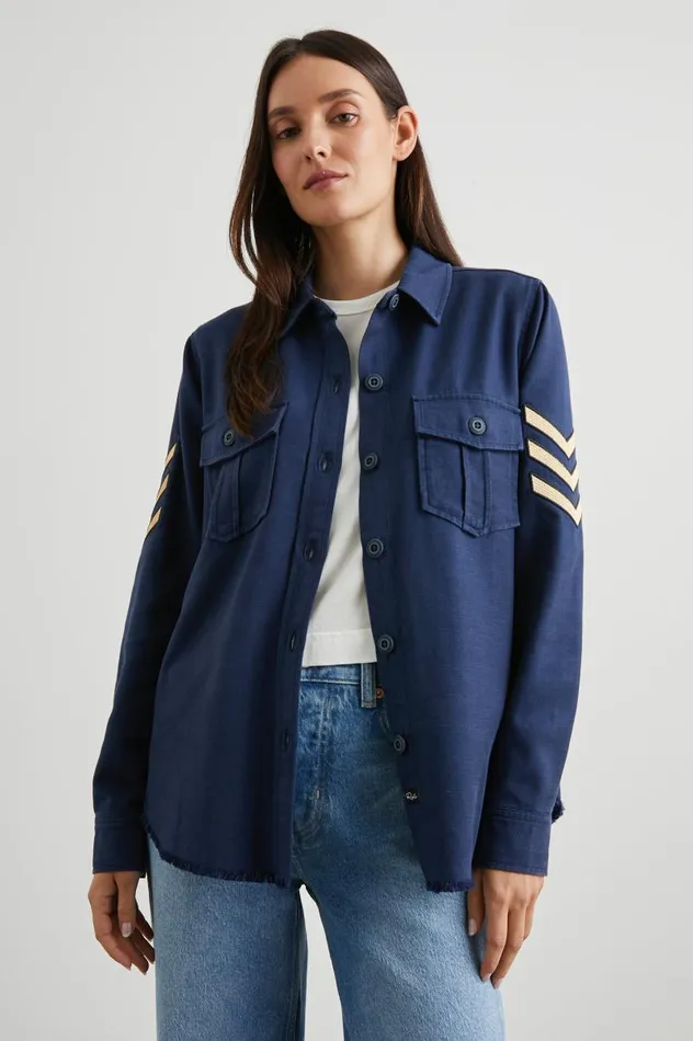 Rails Tops Women LOREN SHIRT JACKET Navy