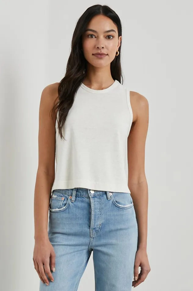 Rails Tops Women THE BOXY TANK Porcelain