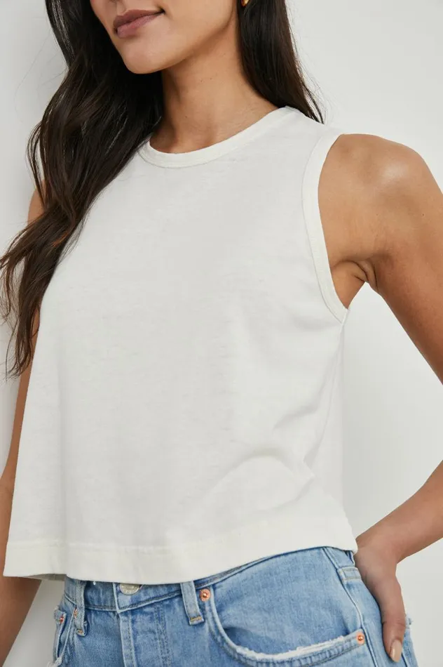 Rails Tops Women THE BOXY TANK Porcelain