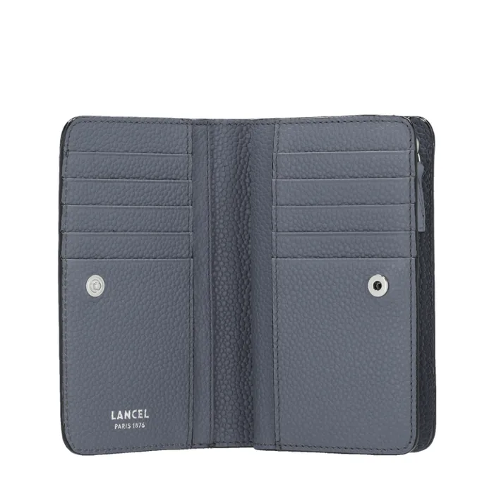 Rectangular Compact Zipped Wallet Cement Women Lancel Purse Rectangular Compact Zipped Wallet Cement Women Lancel Purse