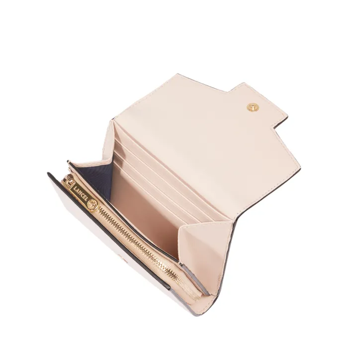 Rectangular Flap Compact Wallet Pink Quartz Women Lancel Wallet