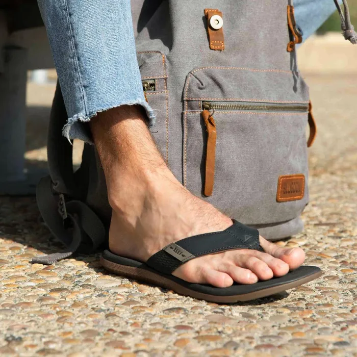 Reef Flip Flops Men Santa Ana Black Reef Flip Flops Men Santa Ana Black