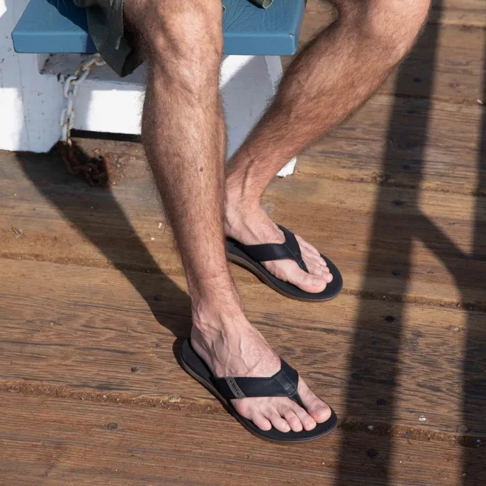 Reef Flip Flops Men Santa Ana Black Reef Flip Flops Men Santa Ana Black