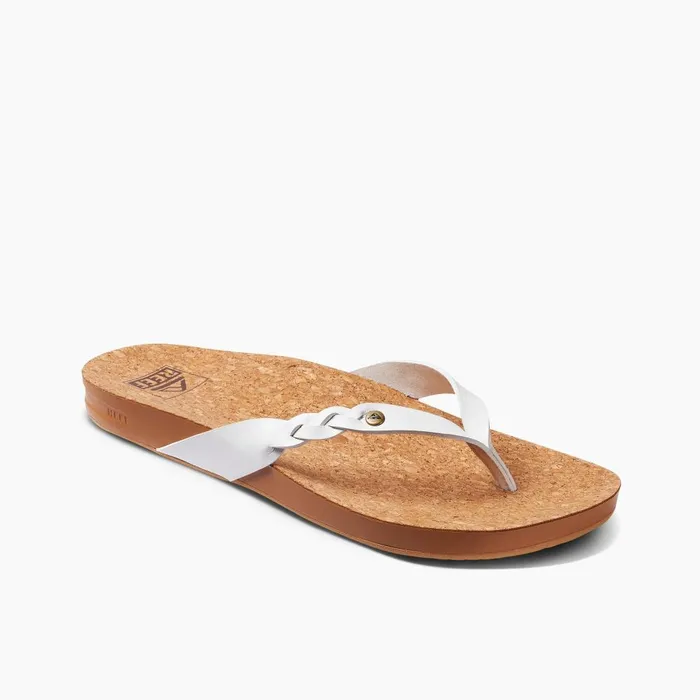 Reef Flip Flops Women Cushion Court Twist White Reef Flip Flops Women Cushion Court Twist White