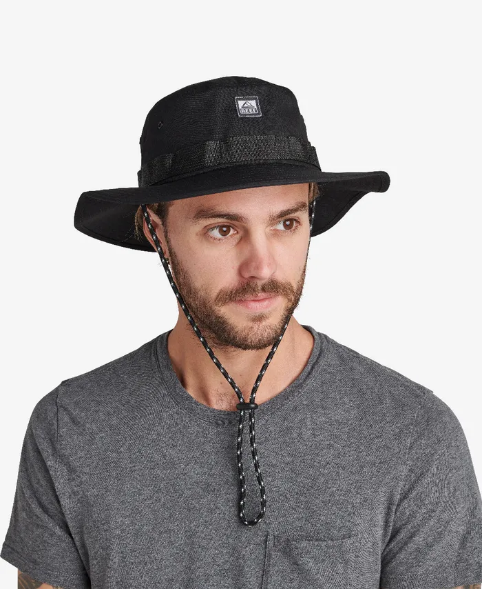 Reef Hats and Beanies Men Manu Safari Hat Caviar Reef Hats and Beanies Men Manu Safari Hat Caviar