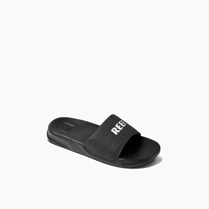 Reef Kids 58 Years One Slide Reef Blackwhite Reef Kids 58 Years One Slide Reef Blackwhite