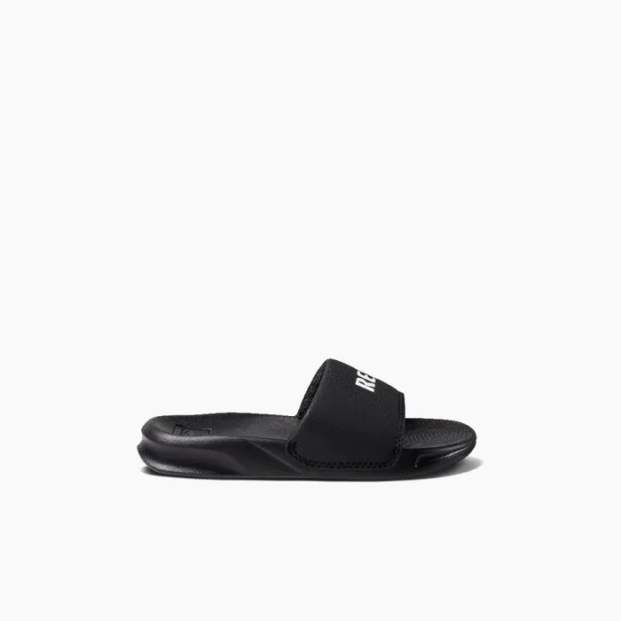 Reef Kids 58 Years One Slide Reef Blackwhite Reef Kids 58 Years One Slide Reef Blackwhite