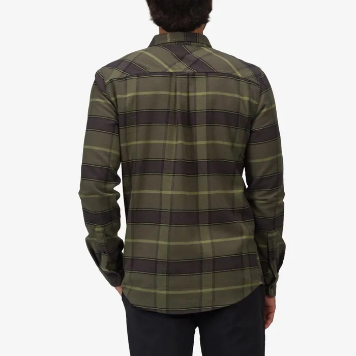 Reef Outerwear Men Anders Long Sleeve Woven Shirt Thyme