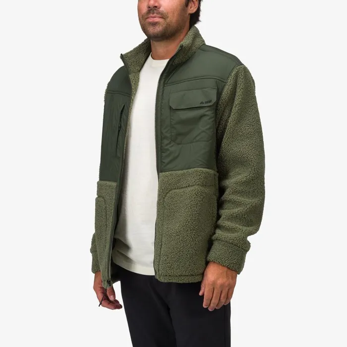 Reef Outerwear Men Cooke Sherpa Jacket Olivine Reef Outerwear Men Cooke Sherpa Jacket Olivine