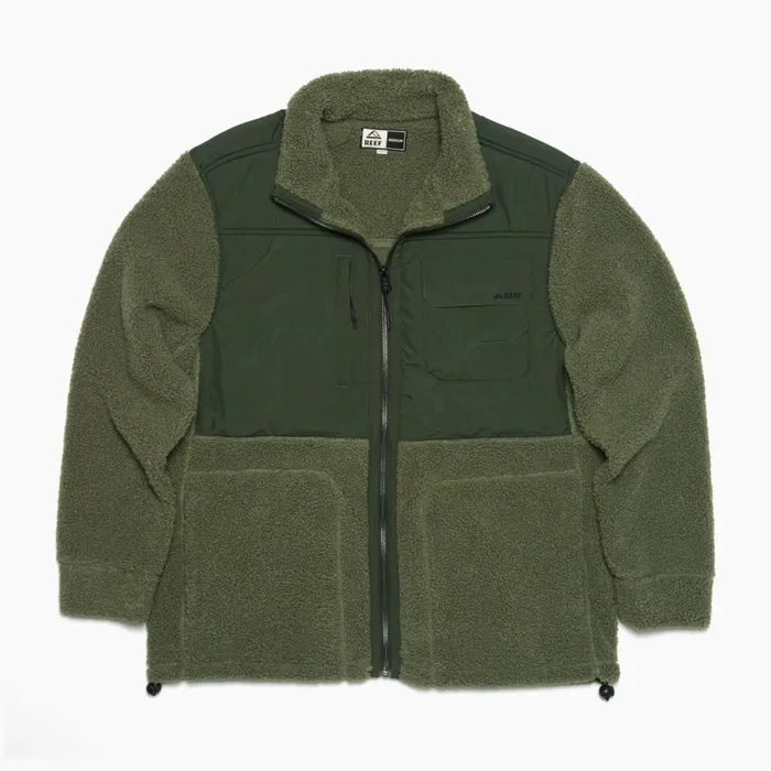 Reef Outerwear Men Cooke Sherpa Jacket Olivine Reef Outerwear Men Cooke Sherpa Jacket Olivine