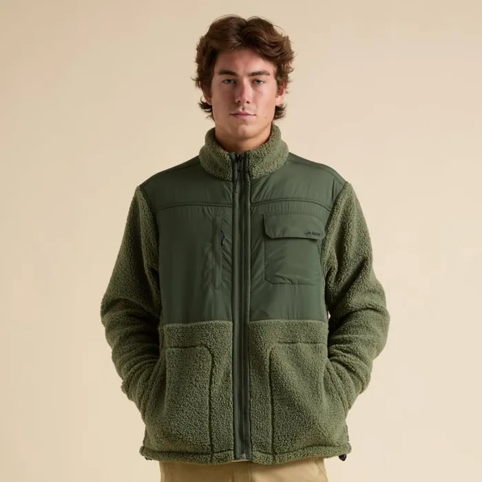 Reef Outerwear Men Cooke Sherpa Jacket Olivine Reef Outerwear Men Cooke Sherpa Jacket Olivine