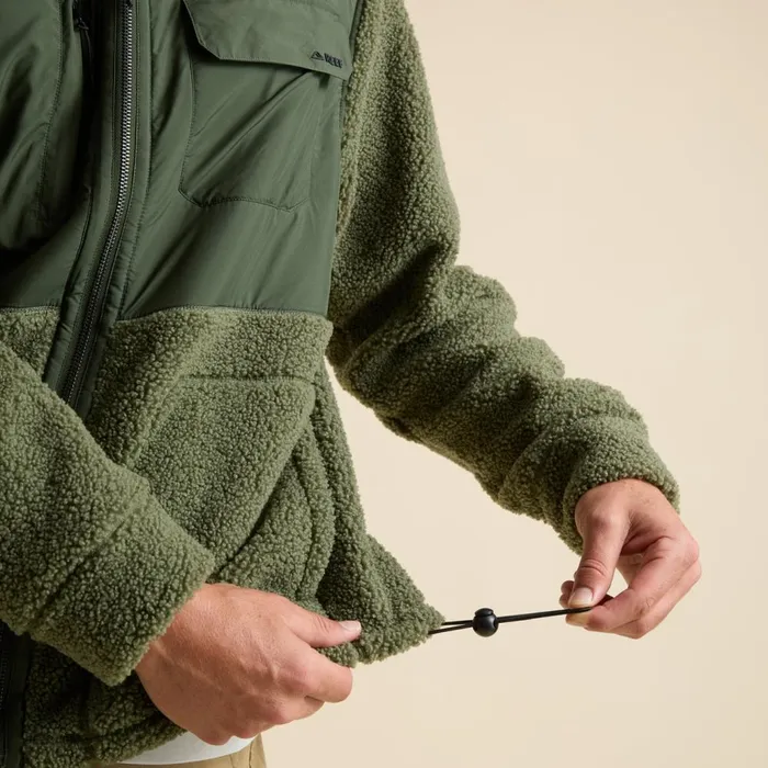Reef Outerwear Men Cooke Sherpa Jacket Olivine Reef Outerwear Men Cooke Sherpa Jacket Olivine