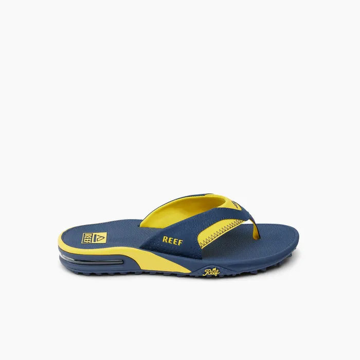 Reef Sandals Men Fanning Pregame Navyyellow