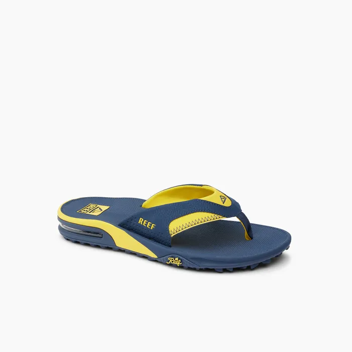 Reef Sandals Men Fanning Pregame Navyyellow