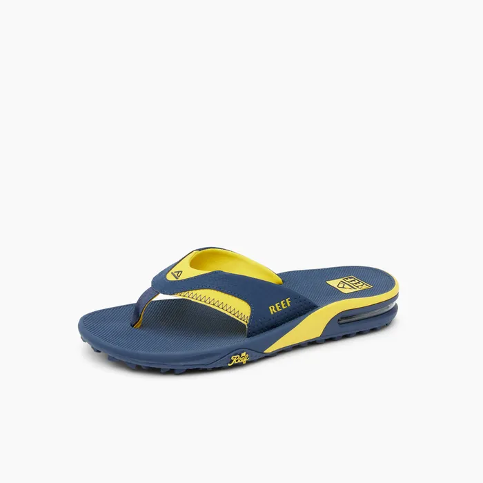Reef Sandals Men Fanning Pregame Navyyellow