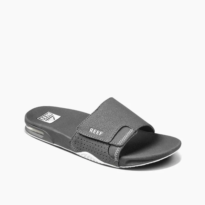Reef Sandals Men Fanning Slide Shadow Reef Sandals Men Fanning Slide Shadow