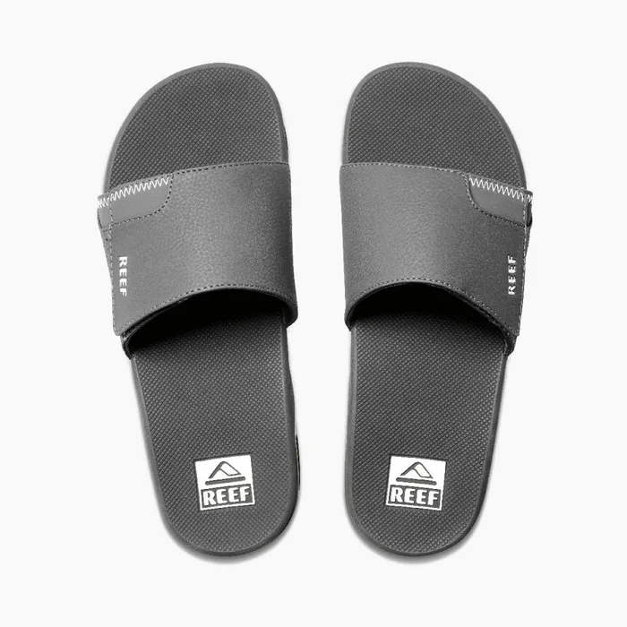 Reef Sandals Men Fanning Slide Shadow Reef Sandals Men Fanning Slide Shadow