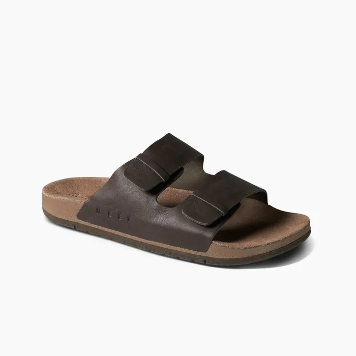 Reef Sandals Men Ojai Two Bar Brown Leather