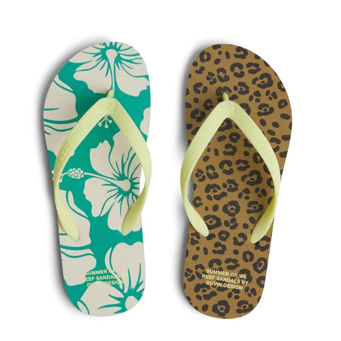 Reef Sandals WomenMen Seaside X Duvin Floralleopard Reef Sandals WomenMen Seaside X Duvin Floralleopard