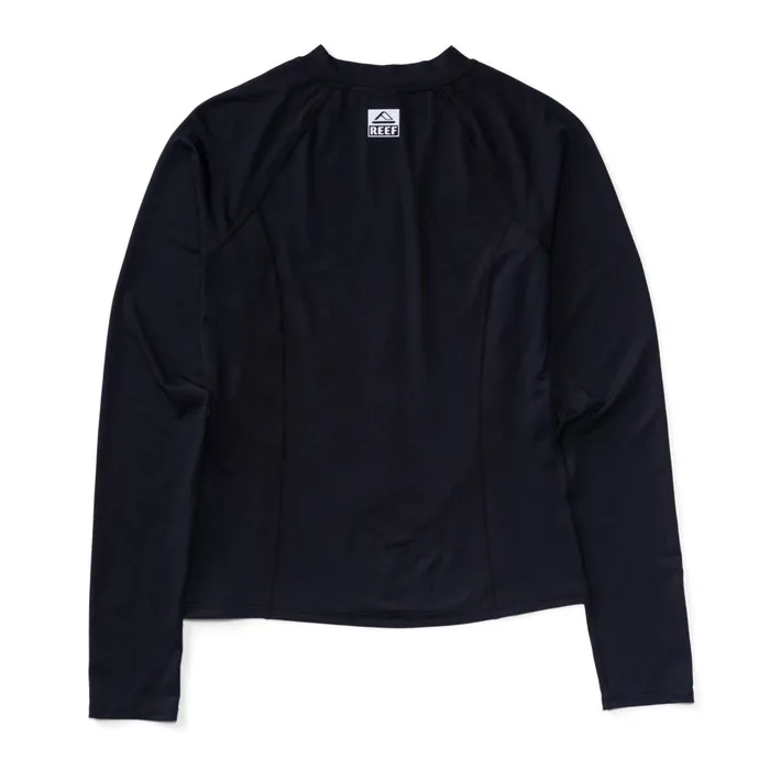 Reef Sets Women Crest Zip Up Long Sleeve Surf Shirt Upf 40 Caviar