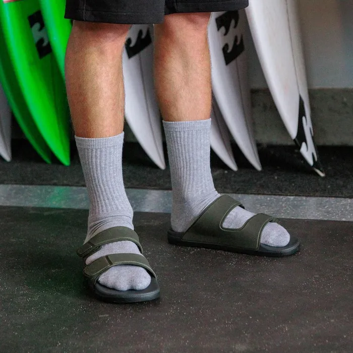 Reef Slides Men Cushion Tradewind Greyolive Reef Slides Men Cushion Tradewind Greyolive