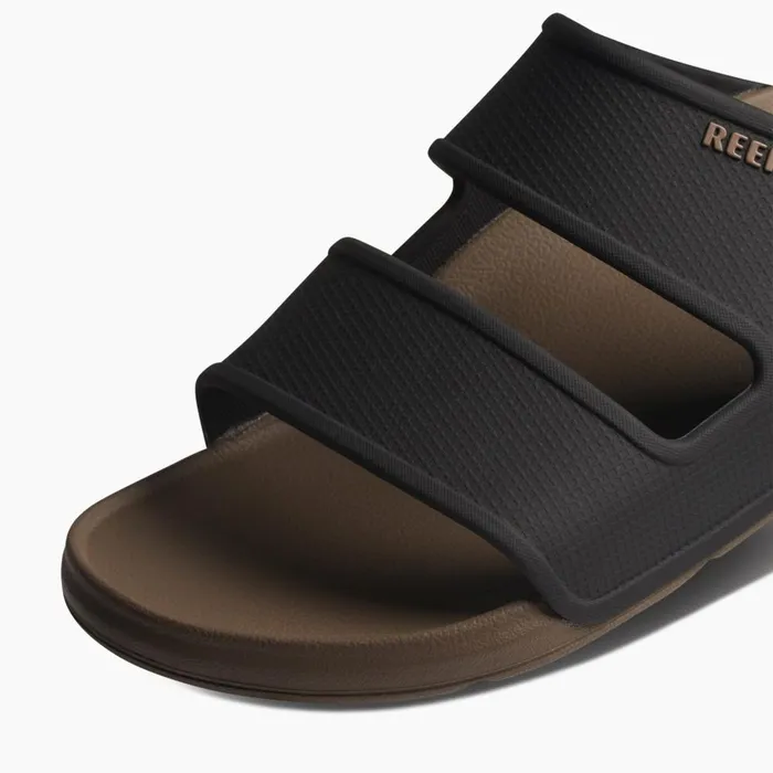 Reef Slides Men Oasis Double Up Fossilblack