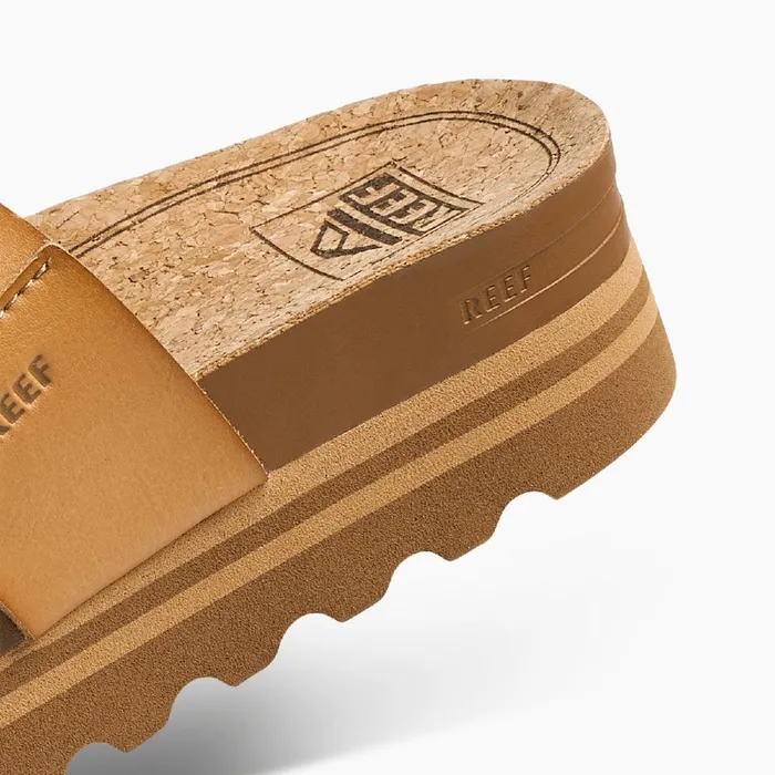 Reef Slides Women Cushion Vista Hi Natural Braid