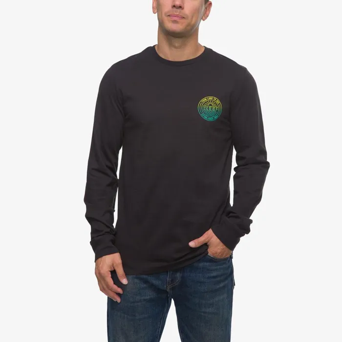 Reef TShirts and Shirts Men Bowl Long Sleeve Tee Caviar Reef TShirts and Shirts Men Bowl Long Sleeve Tee Caviar