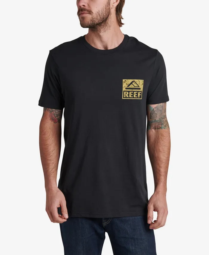 Reef TShirts and Shirts Men Wellie Short Sleeve Graphic Tee Caviar