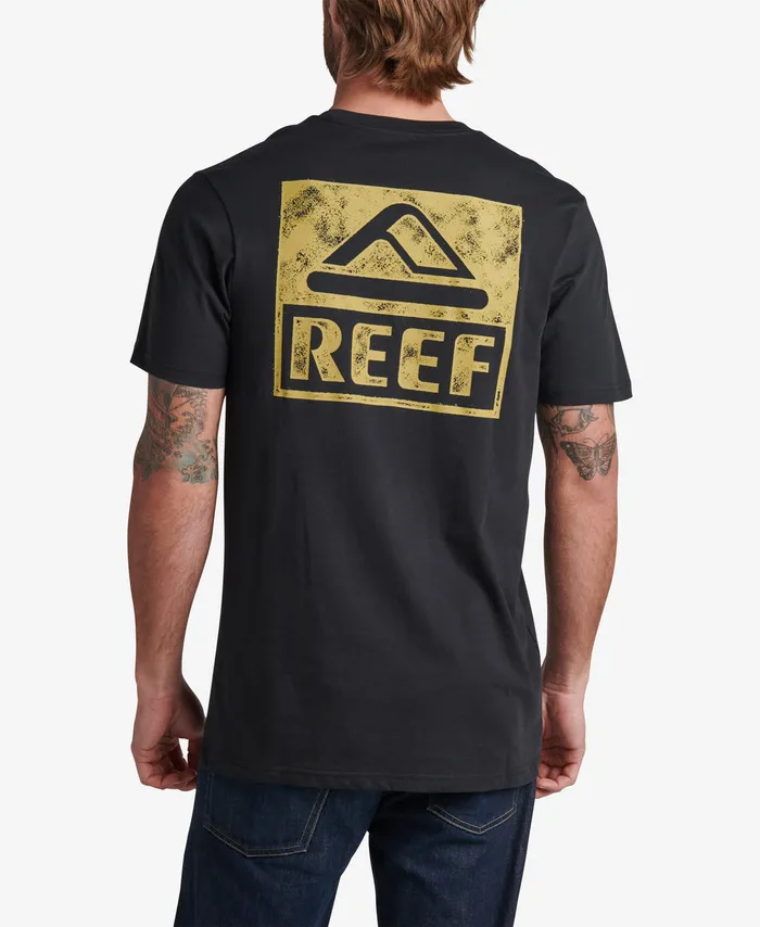 Reef TShirts and Shirts Men Wellie Short Sleeve Graphic Tee Caviar Reef TShirts and Shirts Men Wellie Short Sleeve Graphic Tee Caviar
