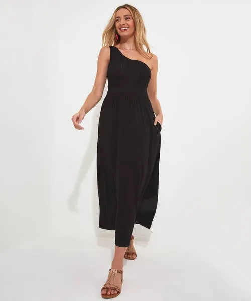 Remarkable One Shoulder Jersey Dress Black Apparel Dresses Joebrowns