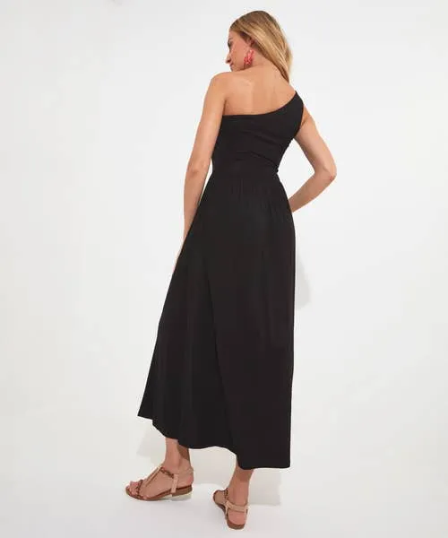 Remarkable One Shoulder Jersey Dress Black Apparel Dresses Joebrowns