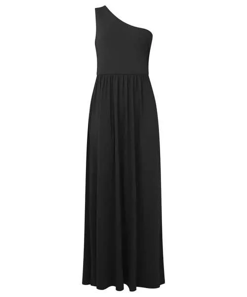 Remarkable One Shoulder Jersey Dress Black Apparel Dresses Joebrowns