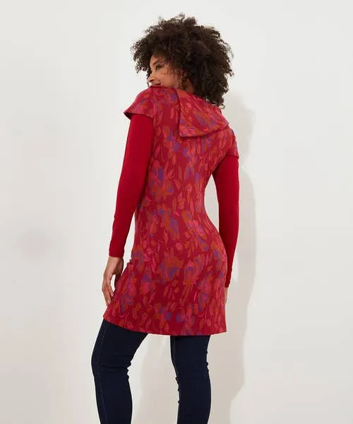 Rich Florals Jacquard Tunic Raspberry Tops Tunics and Blouses Joebrowns Apparel